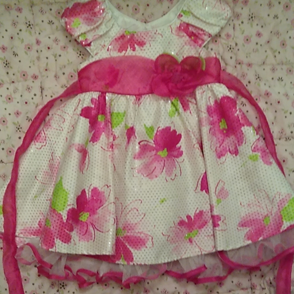 Pink Floral Dress